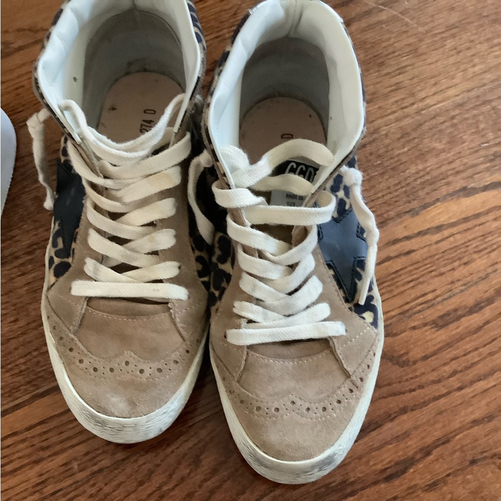 Golden Goose Mid Stars Animal Neutral Tone Print Size 36 - Picture 13 of 13
